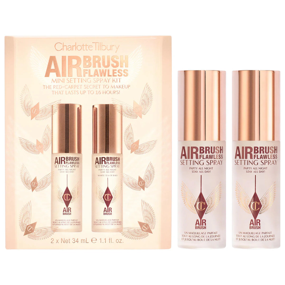 Charlotte Tilbury Mini Airbrush Flawless Setting Spray Duo Gift
