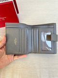 Salvatorre Ferragamo Gancini French wallet in Urban Grey Complete Set