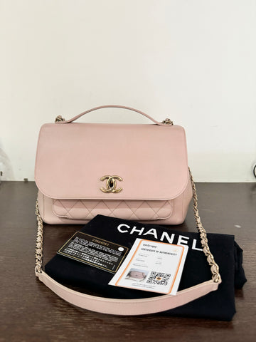 Chanel Affinity Medium Caviar in Rose Beige