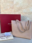 Brand New Salvatorre Ferragamo Reversible Tote Bag Complete Set