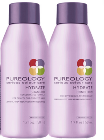 Pureology Hydrate Shampoo and Conditioner Travel Size Set